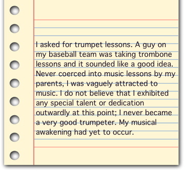 Trumpet Lessons note